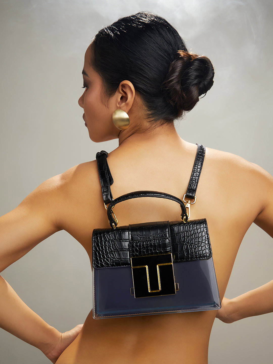 Haute Sauce Frosted Block Hand Bag