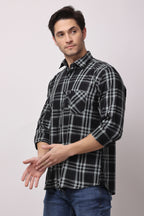 Stylox Regular Fit Full Sleeve Check Casual Shirt For Men's
