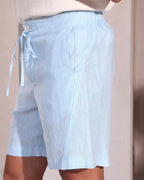 Light Blue Bonzai Relaxed Shorts