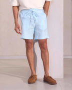 Light Blue Bonzai Relaxed Shorts