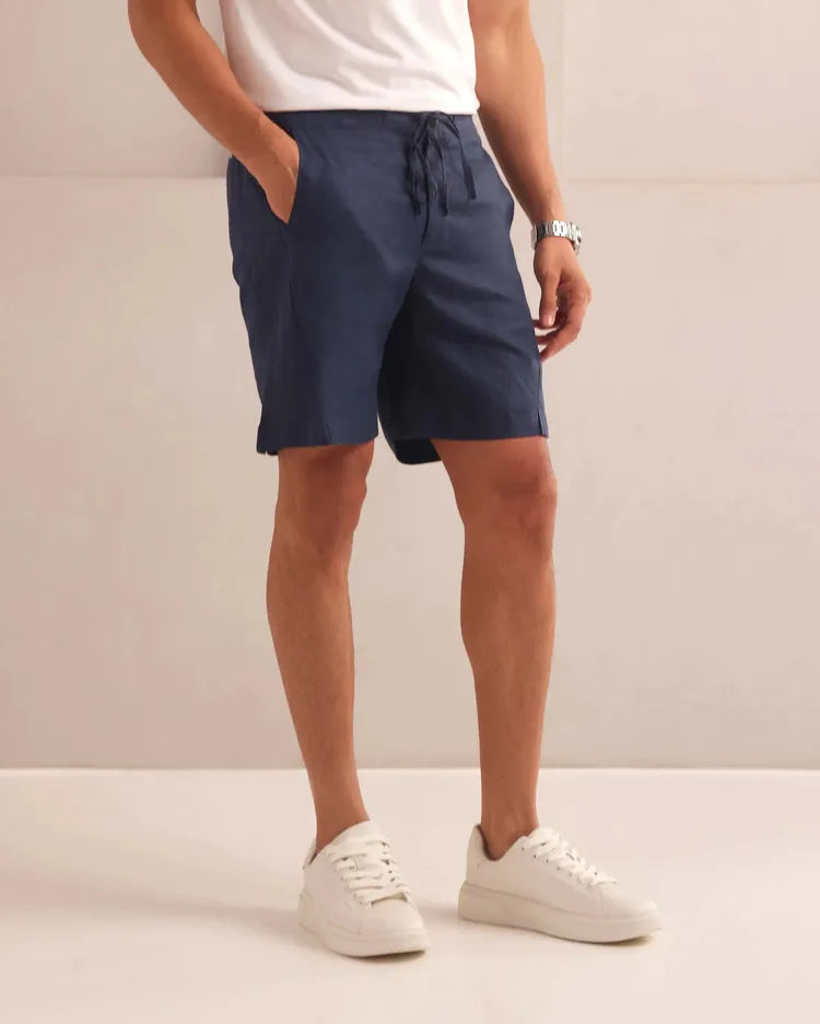 Navy Bonzai Relaxed Shorts