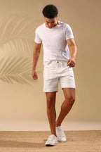 White Bonzai Relaxed Shorts