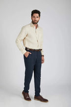 Beige Full Sleeve Breath Shirt