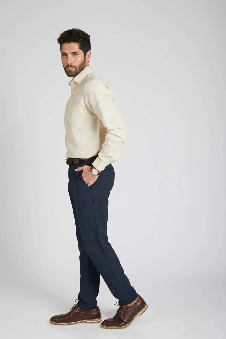 Beige Full Sleeve Breath Shirt