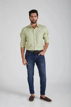 Green Full Sleeve Breath Shirt