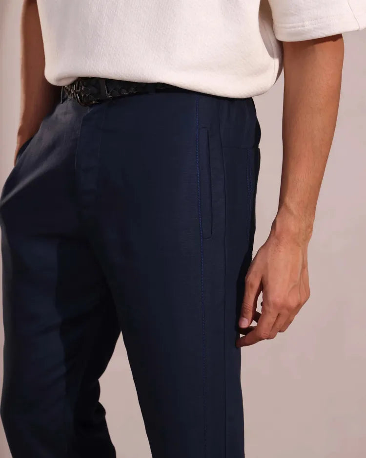 Navy Tailored Cedar Pants