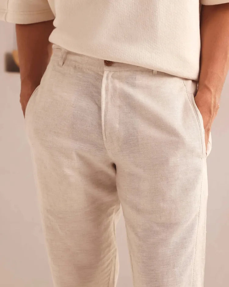 Oatmeal Tailored Cedar Pants