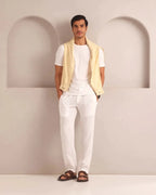 White Tailored Cedar Pants