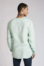 Mint Crescent V Neck Kurta