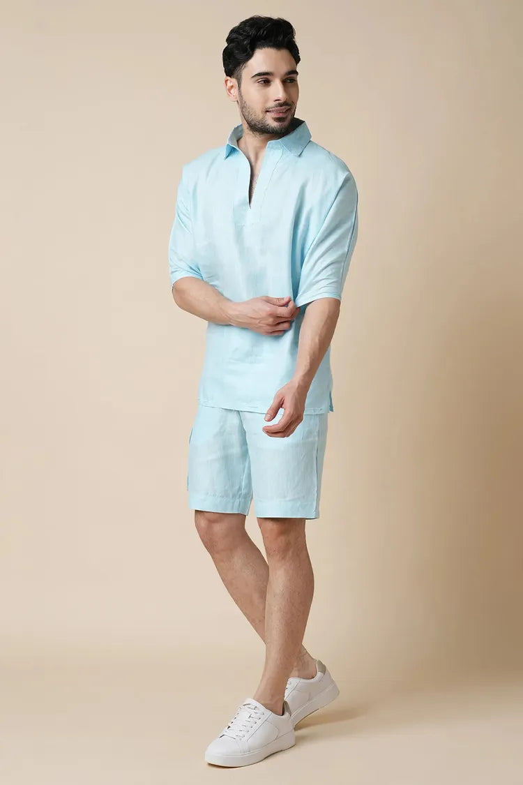 Light Blue Oversized Current Shirt