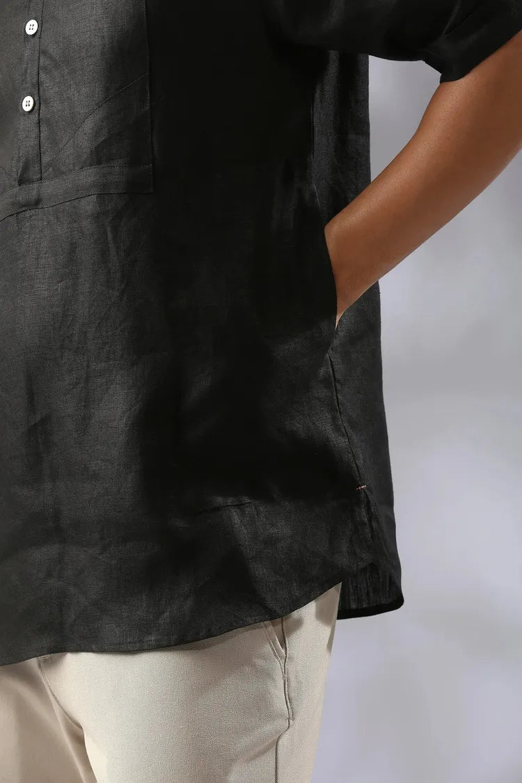 Black Half Sleeve Cypress Shirt
