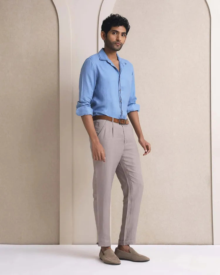 Blue Marine Straight Fit Double Collar Shirt