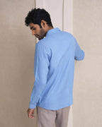 Blue Marine Straight Fit Double Collar Shirt