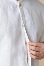 White V Neck Placibo Holiday Shirt