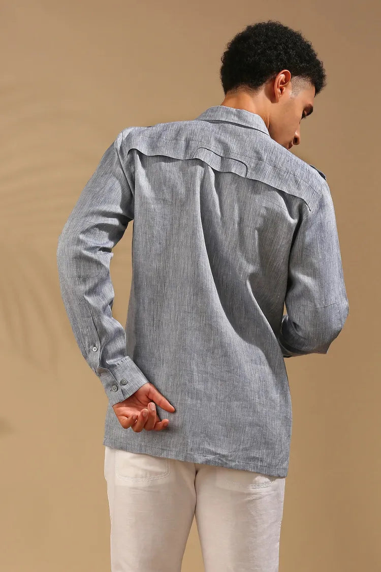 Blue Sequoia Elbow Patch Shirt