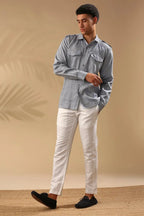 Blue Sequoia Elbow Patch Shirt