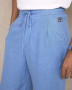 Blue Relaxed Fit Siesta Pants