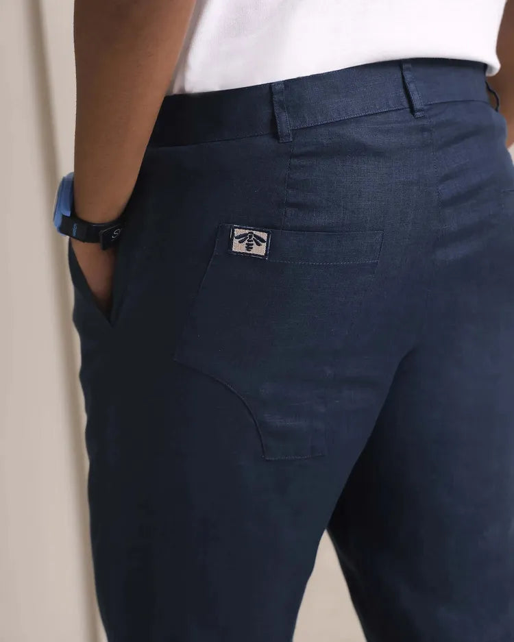 Navy Tailored Fit Workwear Slate Pants