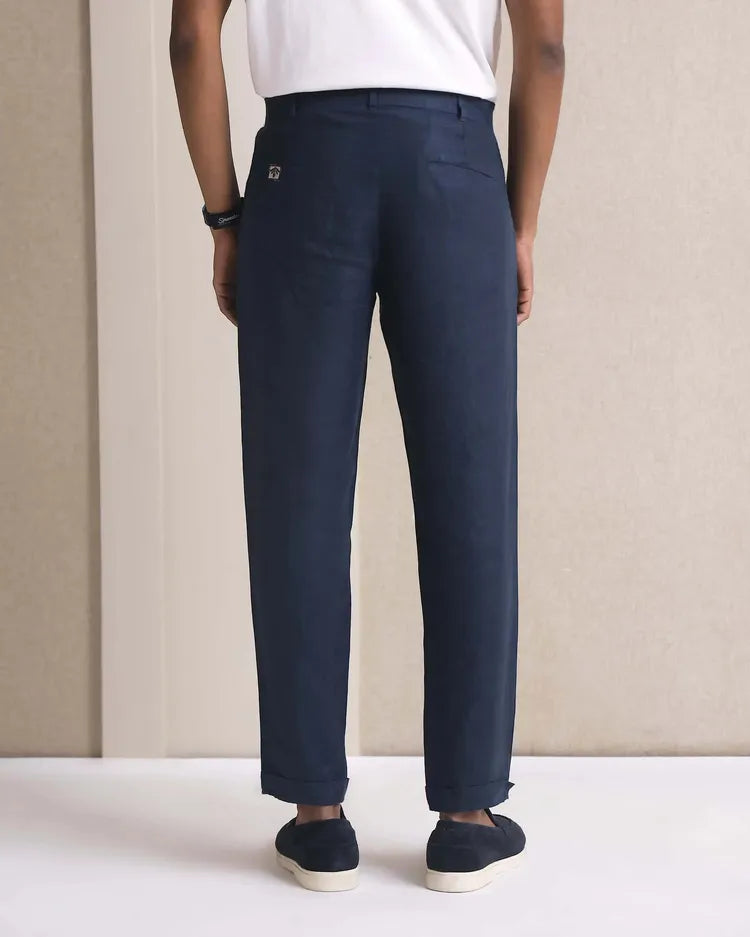 Navy Tailored Fit Workwear Slate Pants