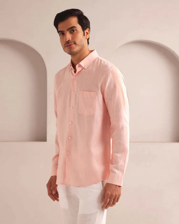 Peach Classic Velocity Buttondown Shirt