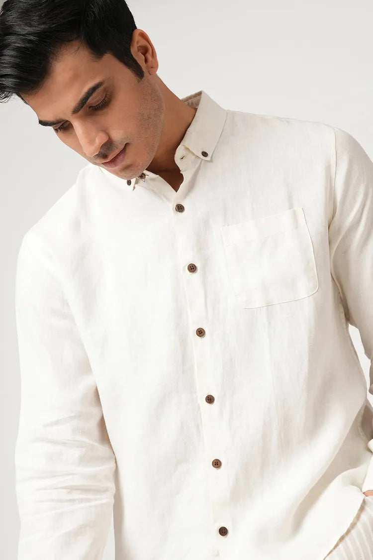 White Classic Velocity Buttondown Shirt