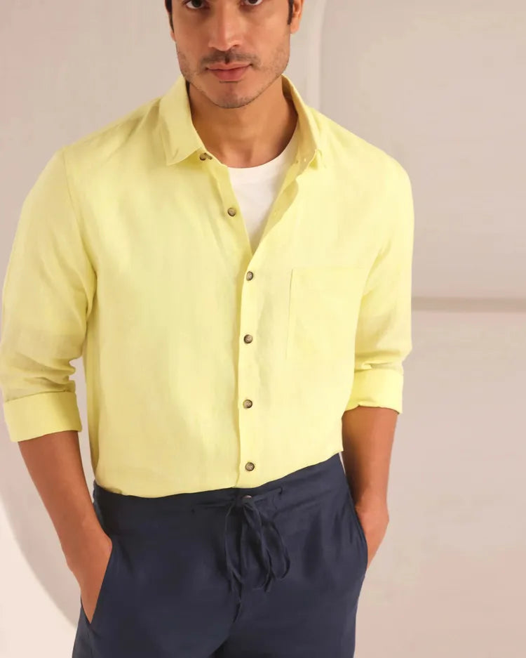 Yellow Classic Velocity Buttondown Shirt