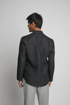 Black Zeal Zipper Full Sleeve Shirt