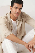 Khaki Zenith Shacket Shirt