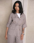 Khaki Comfort Fit Amber Shacket