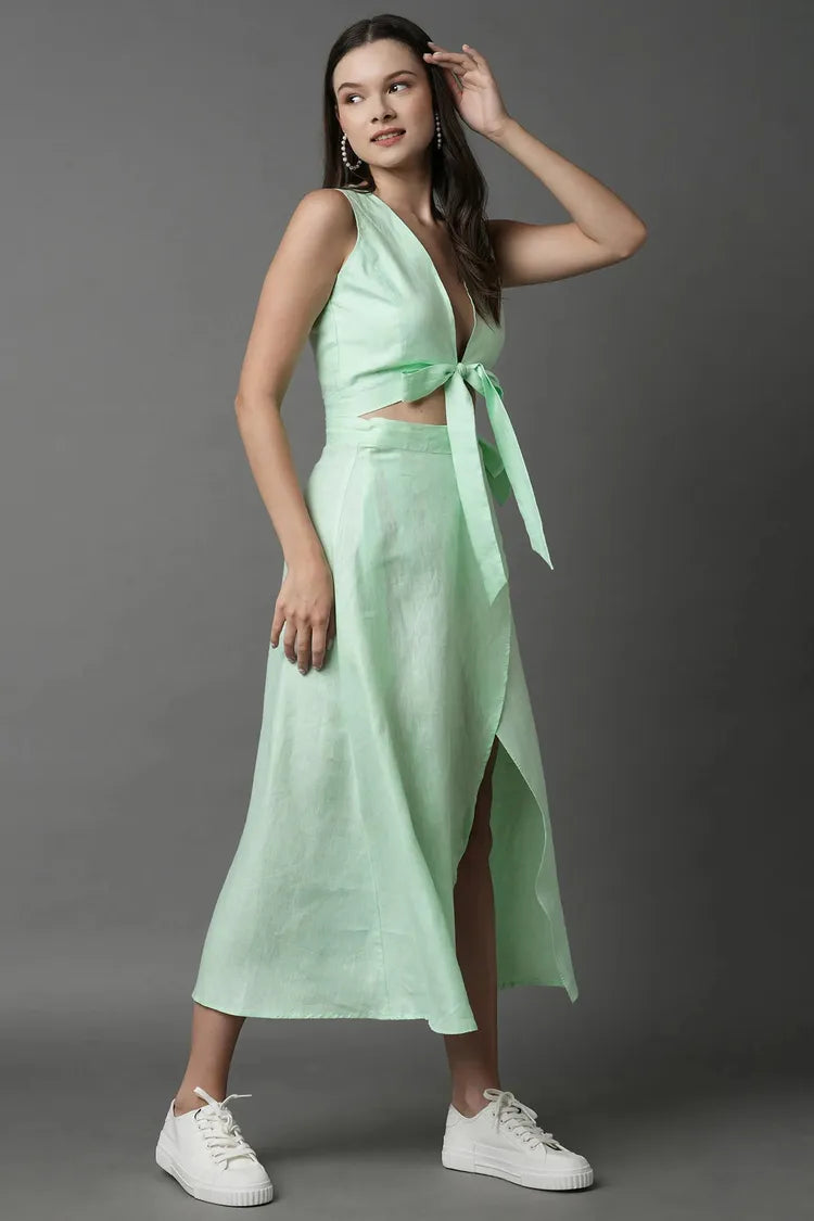 Mint Aria Tie Top