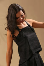 Black Classic Elm Dungaree Top