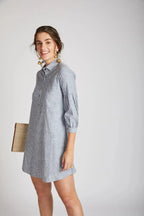 Blue Horizon Sleeve Dress