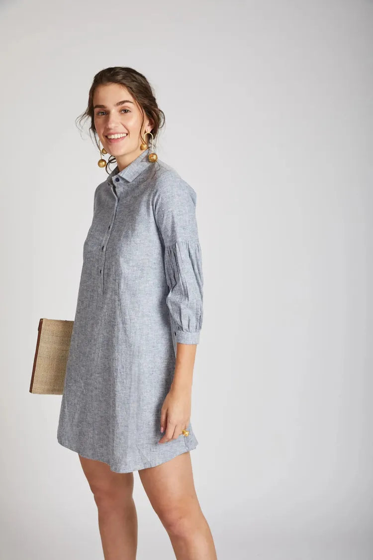 Blue Horizon Sleeve Dress