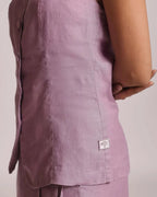 Pink Ivy Waistcoat Top