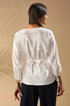 White Classic Koa Bomber Jacket