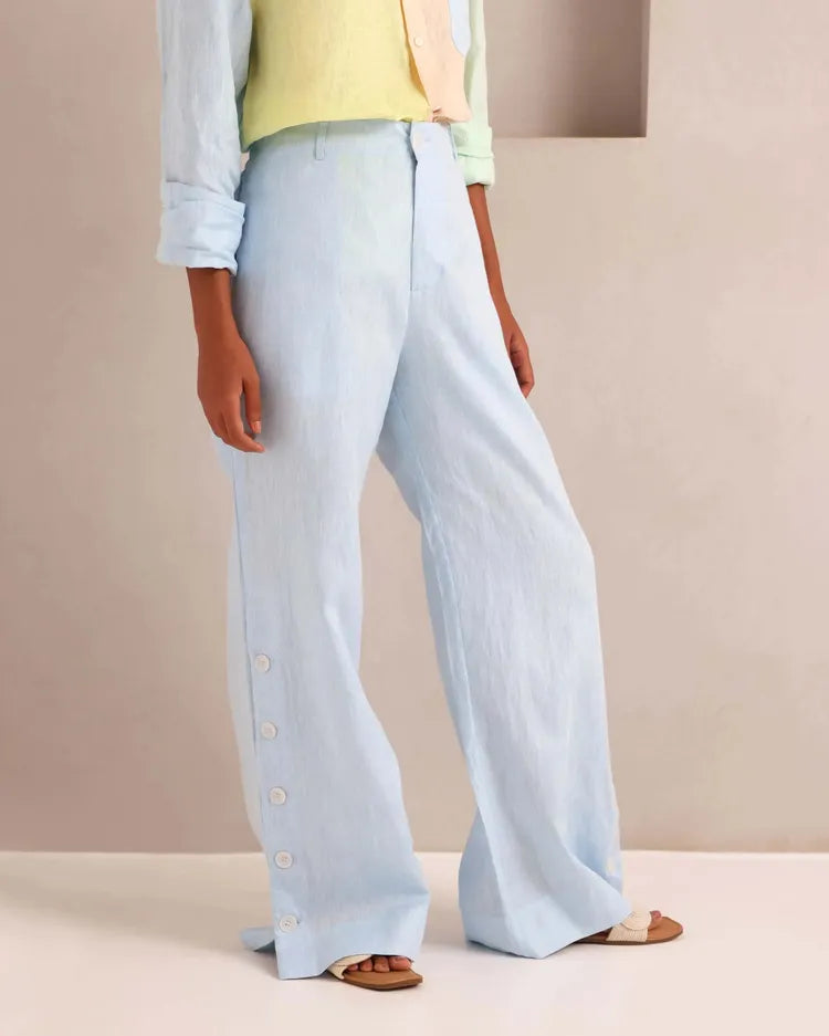 Light Blue Highwaisted Marigold Flared Pants
