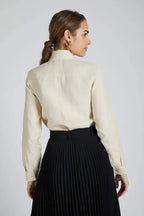 Beige Slimfit Mist Full Sleeve Shirt