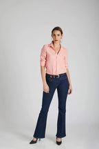 Peach Slimfit Mist Full Sleeve Shirt