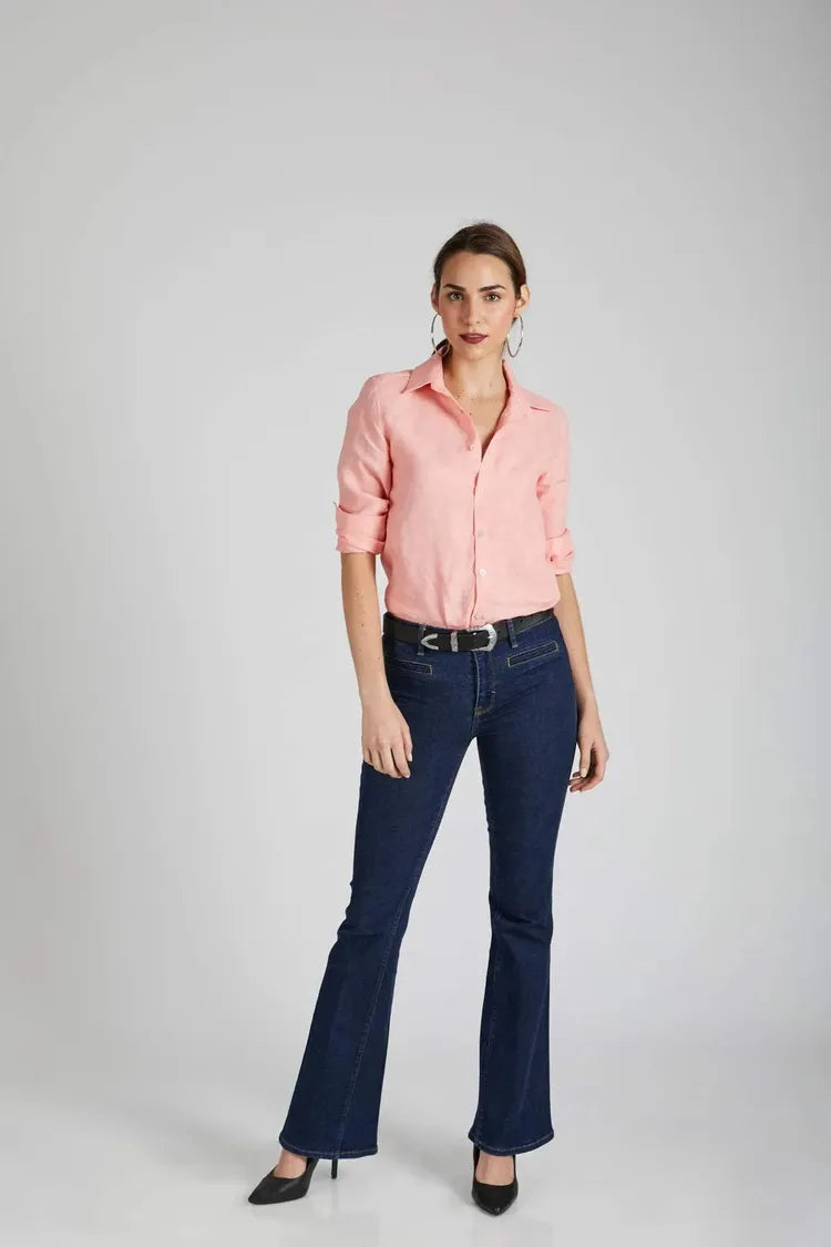 Peach Slimfit Mist Full Sleeve Shirt
