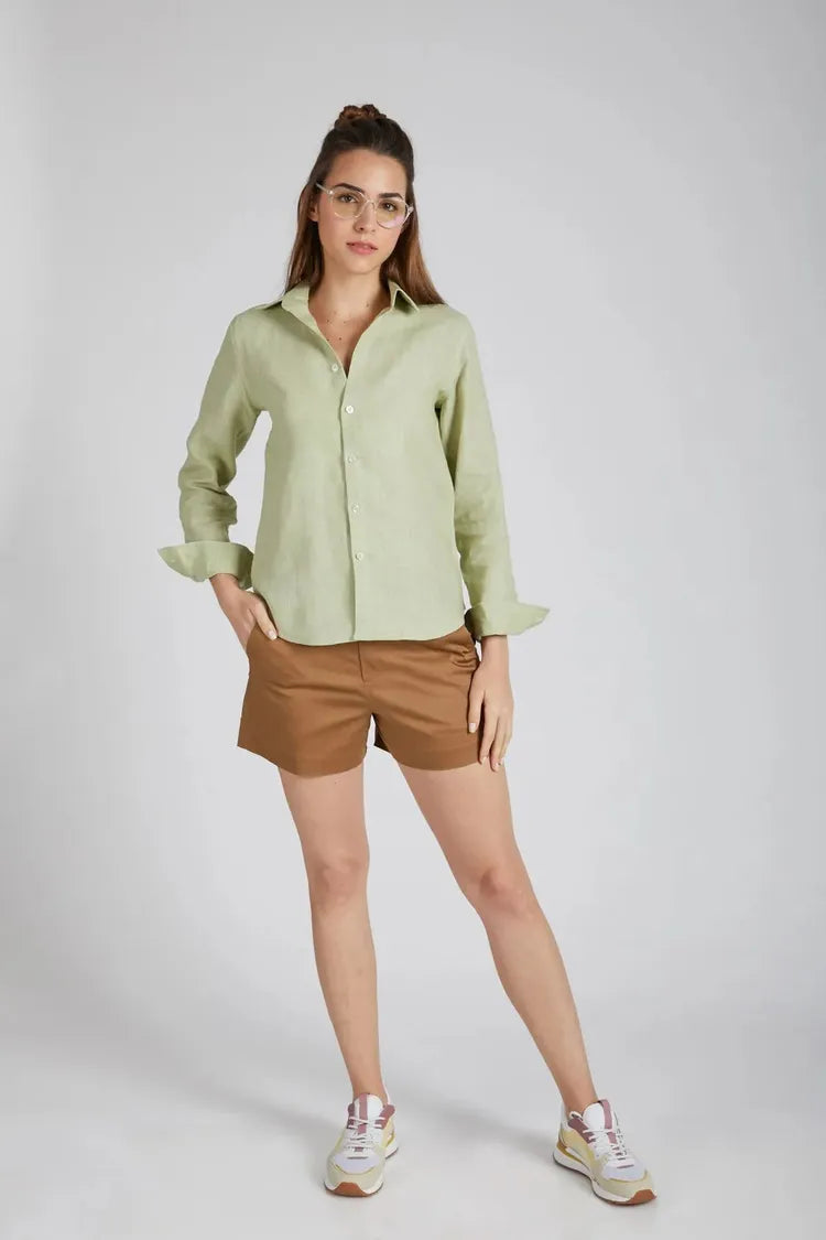 Green Slimfit Mist Full Sleeve Shirt