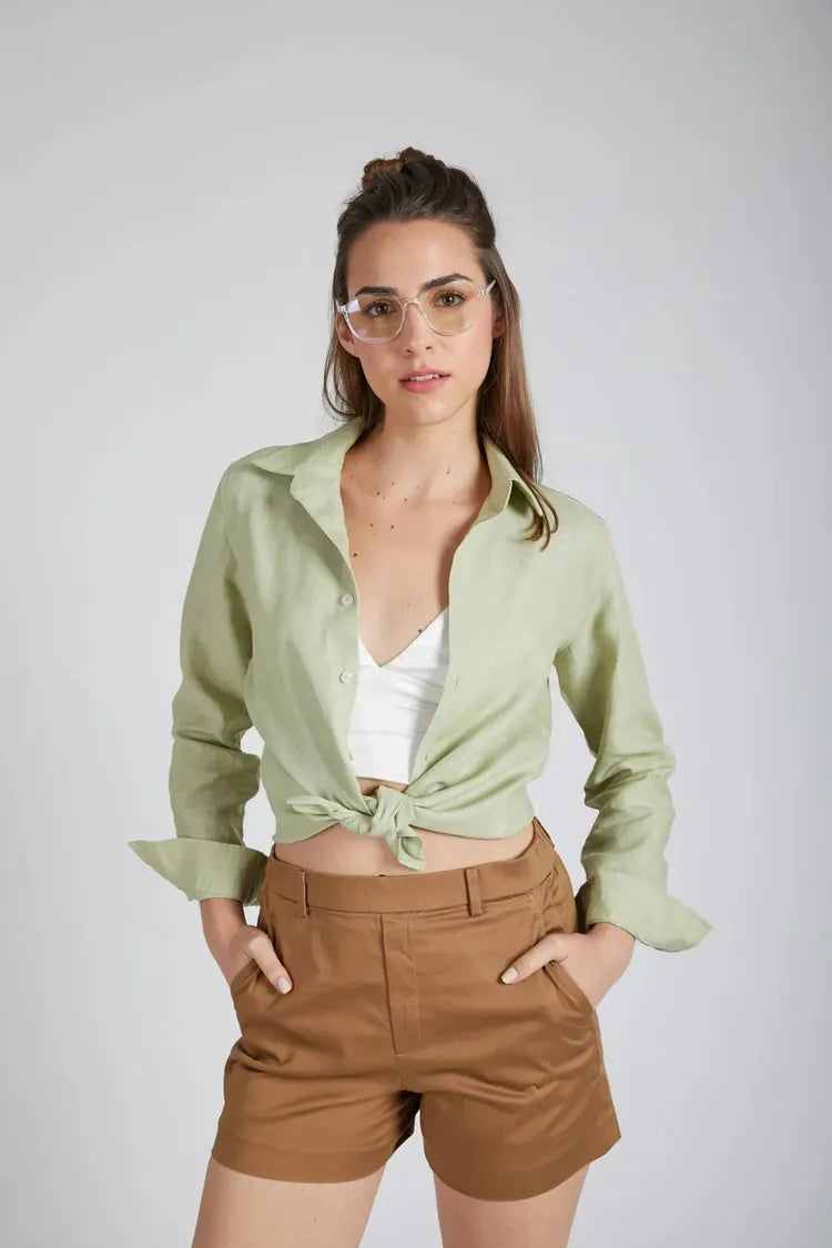 Green Slimfit Mist Full Sleeve Shirt