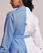 Blue Pearl Wrap Shirt