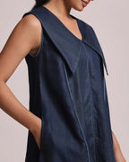 Navy Poppy Sailor Dress