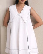 White Classic Poppy Sailor Dress