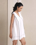 White Classic Poppy Sailor Dress