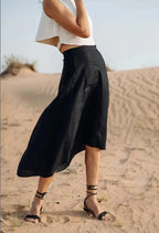 Black Sail High Low Skirt