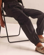 Black Comfort Fit Savannah Cargo Pants