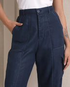 Navy Highwaisted Sienna Cargo Pants