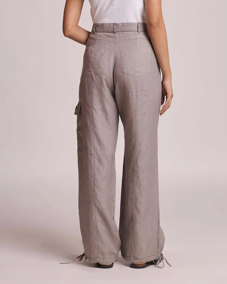 Khaki Highwaisted Sienna Cargo Pants