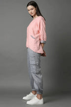 Peach Soar Kimono Sleeve Top